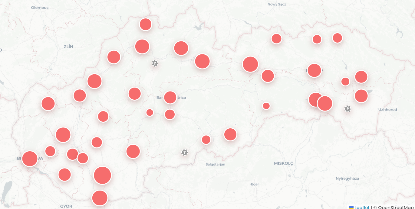 Mapa Slovenska